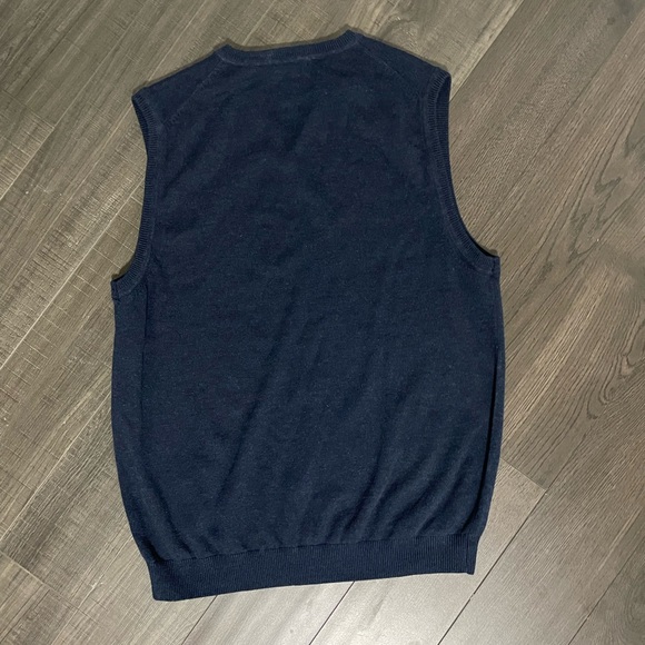 Navy Blue 60% Cotton Vest - Picture 1 of 3
